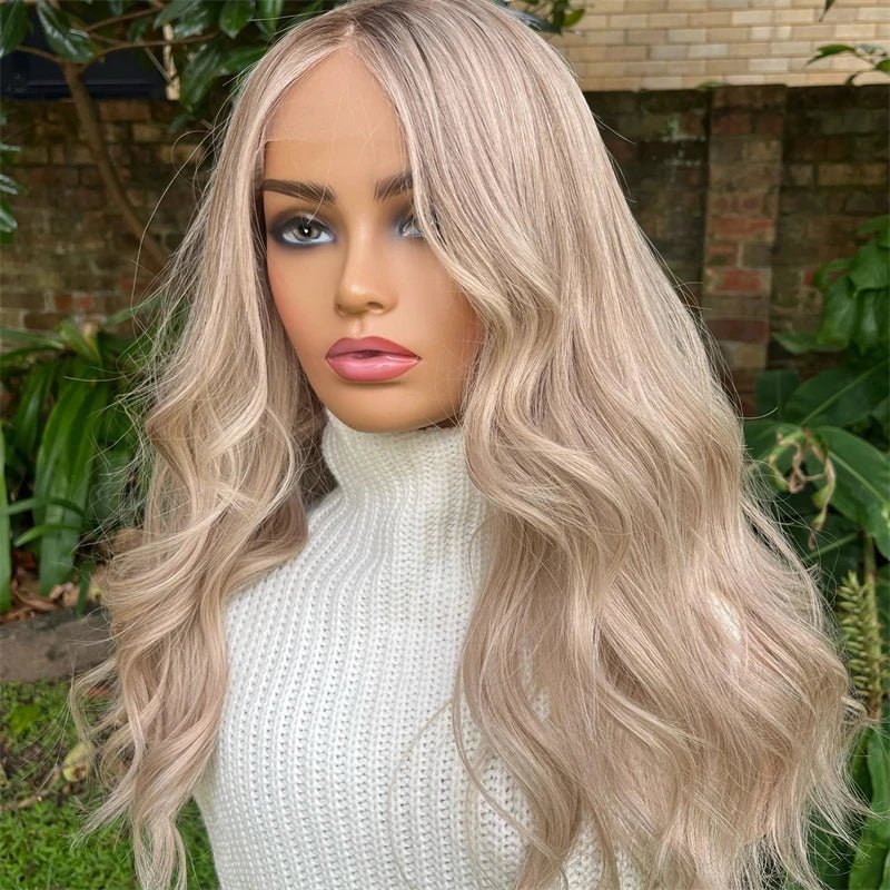 Ash Blonde Cosplay Lace Front Wig - HairNjoy