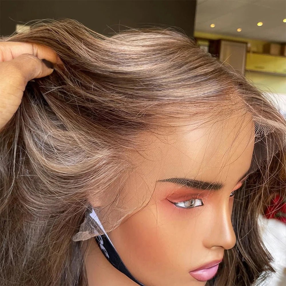 Ash Brown Blonde Balayage Highlights Wig - HairNjoy