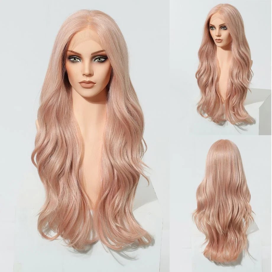 Ash Brown Highlight Lace Front Wig - HairNjoy