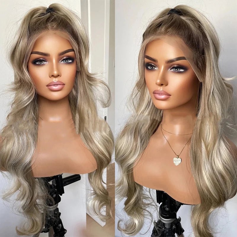 Ash Platinum Blonde Lace Front Wig - HairNjoy