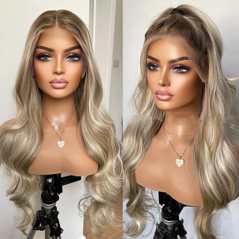 Ash Platinum Blonde Lace Front Wig - HairNjoy