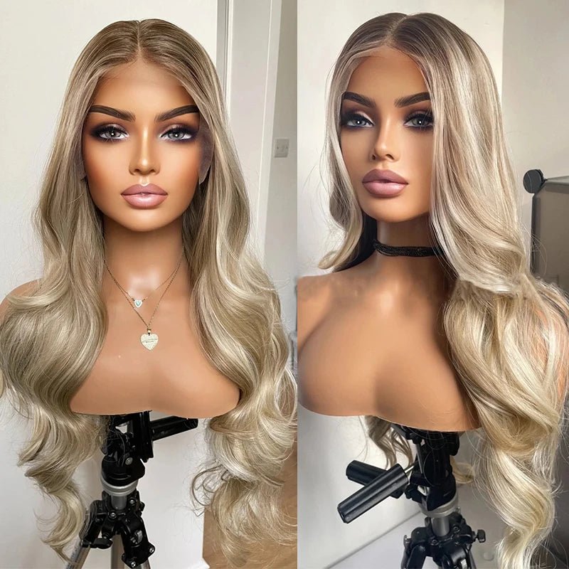 Ash Platinum Blonde Lace Front Wig - HairNjoy