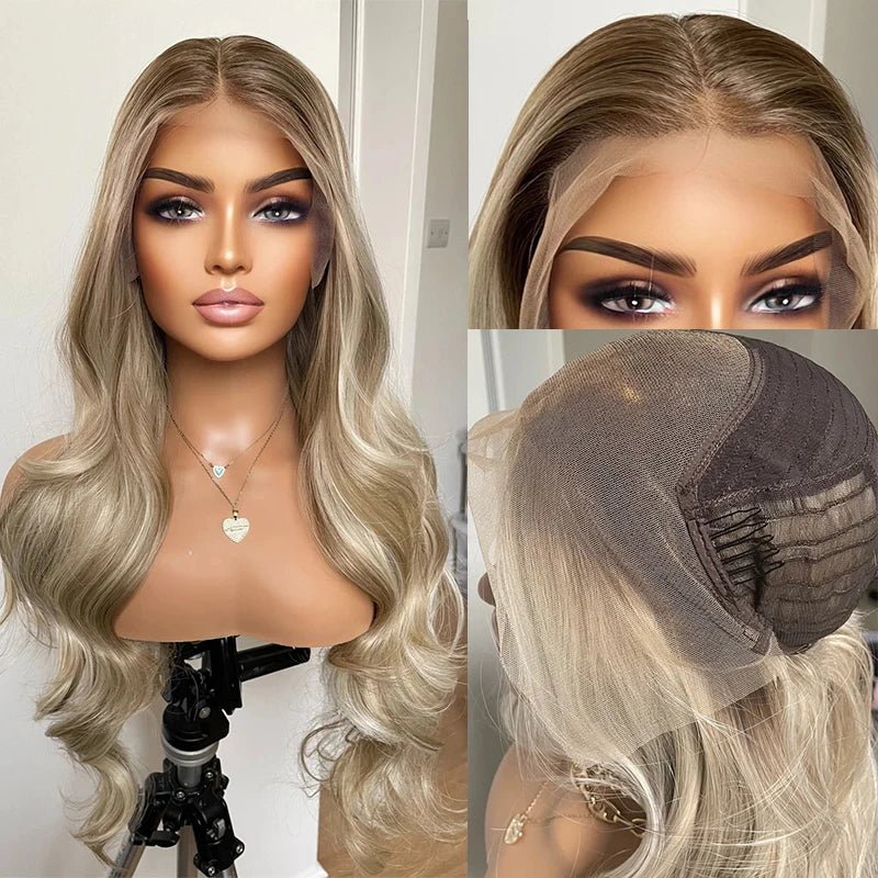 Ash Platinum Blonde Lace Front Wig - HairNjoy
