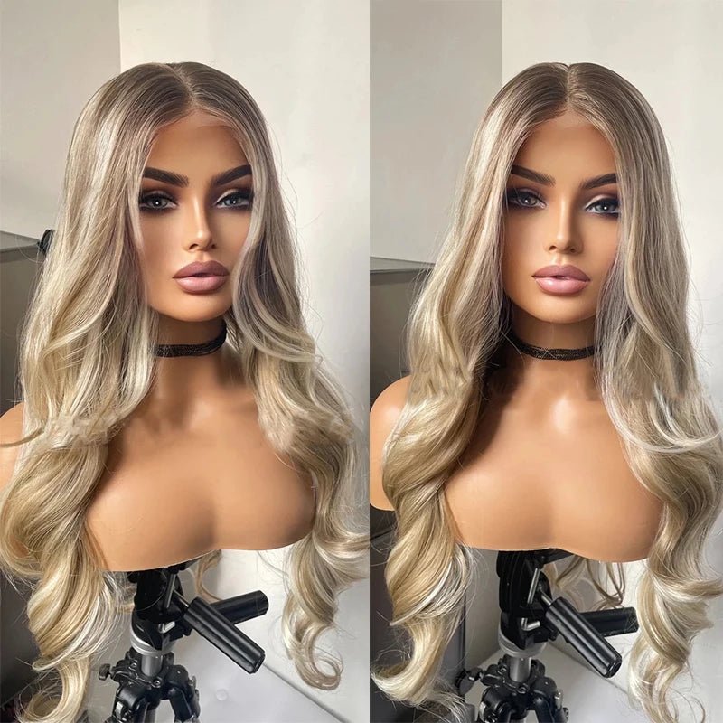 Ash Platinum Blonde Lace Front Wig - HairNjoy