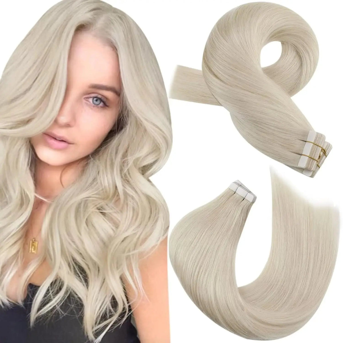 Balayage Blonde Tape - In Extensions - HairNjoy