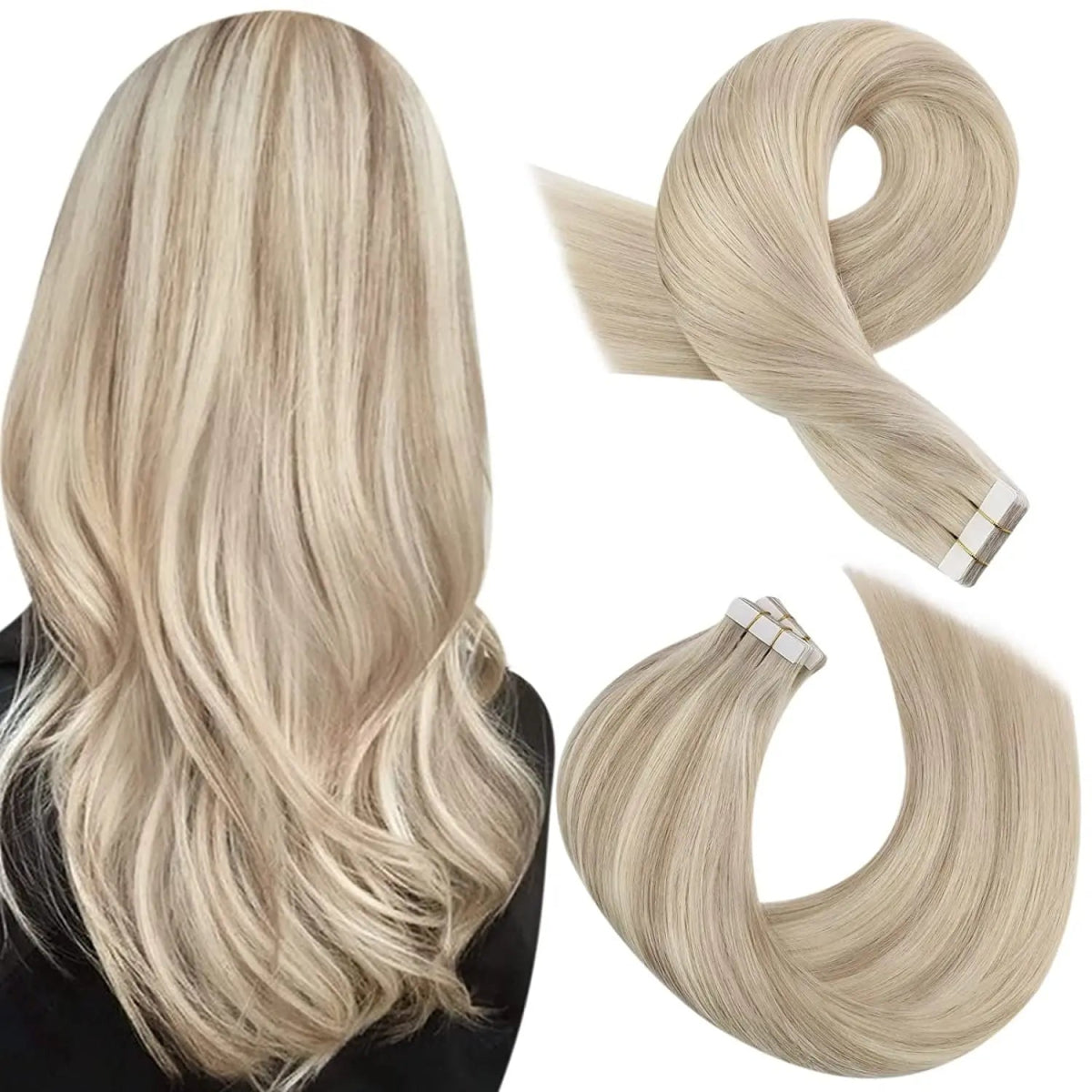 Balayage Blonde Tape - In Extensions - HairNjoy