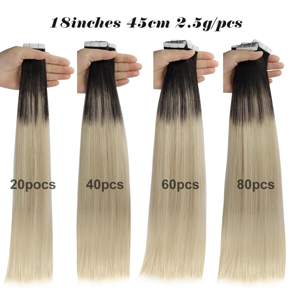 Balayage Blonde Tape - In Extensions - HairNjoy