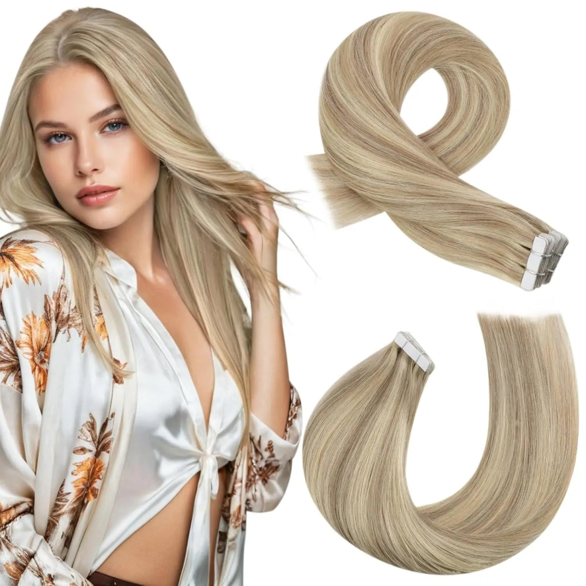 Balayage Blonde Tape - In Extensions - HairNjoy