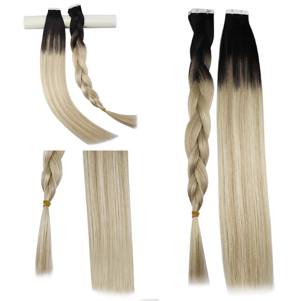 Balayage Blonde Tape - In Extensions - HairNjoy