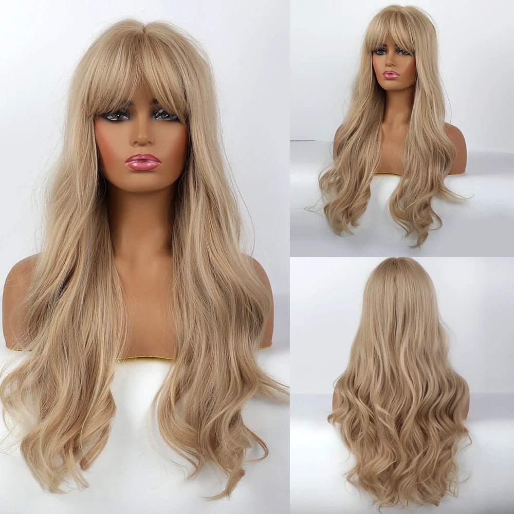 Barbie Blonde Wig with Side Bangs - HairNjoy