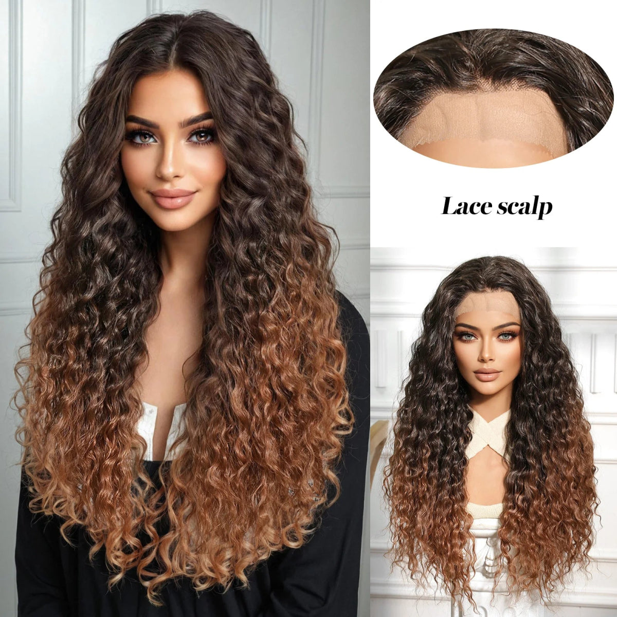 Blonde Curly Lace Front Wig - HairNjoy