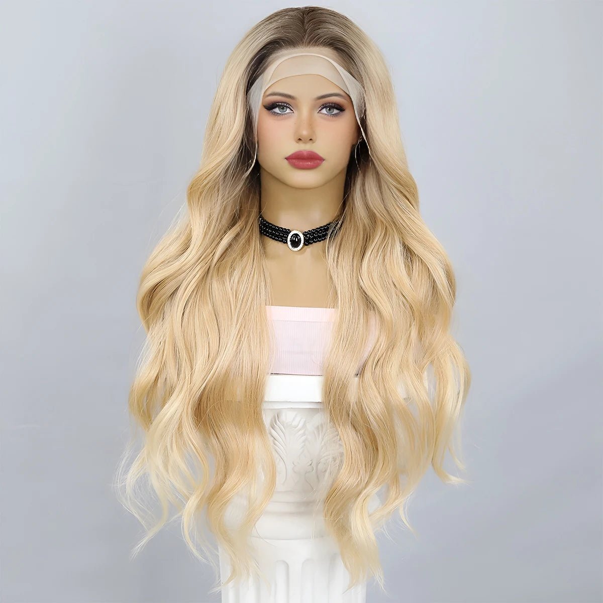 Blonde Platinum Lace Front Wig - HairNjoy