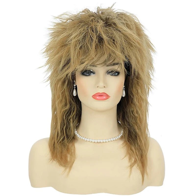 Blonde Rocker Mullet Wig - HairNjoy