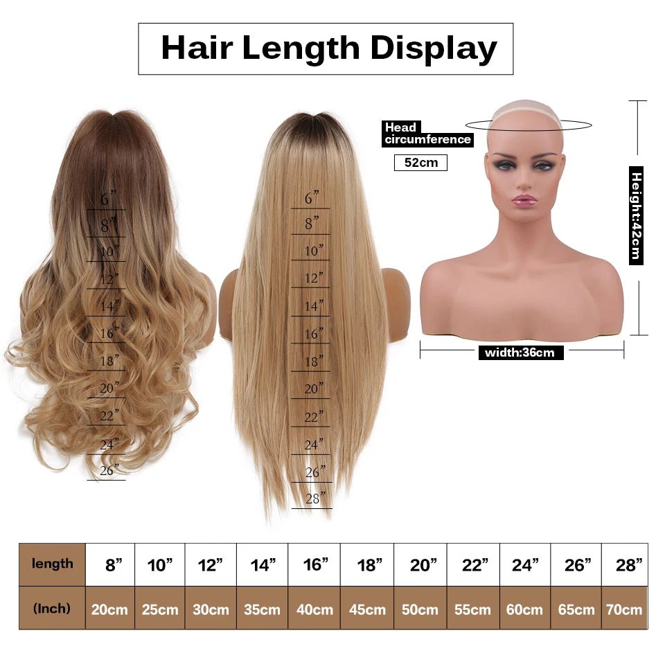 Blonde Wavy Synthetic Wig with Bangs - HairNjoy