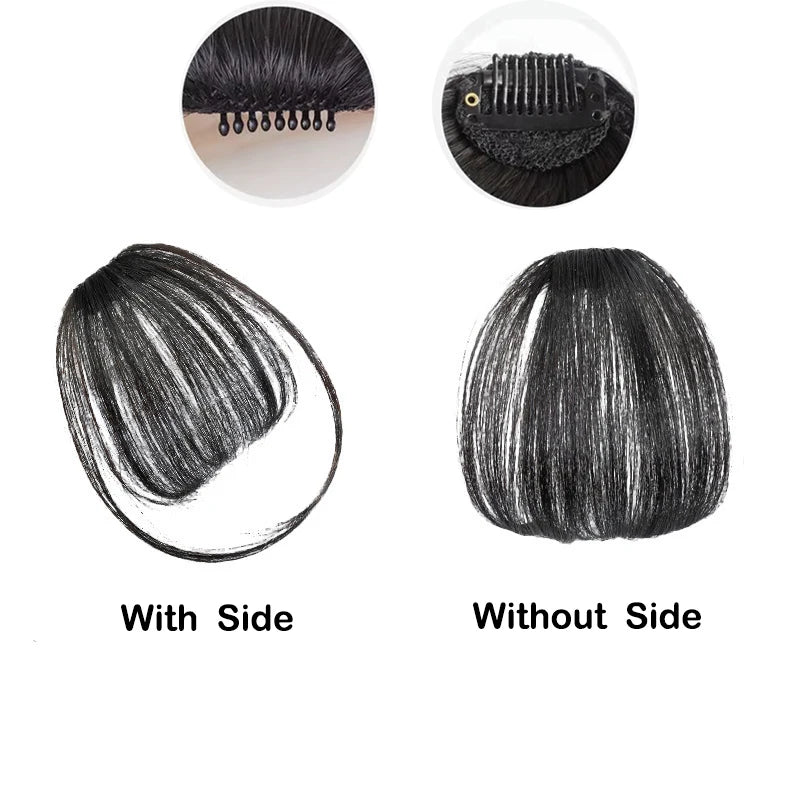 Blunt Fringe Air Bangs Clip - In Hair Extension - HairNjoy