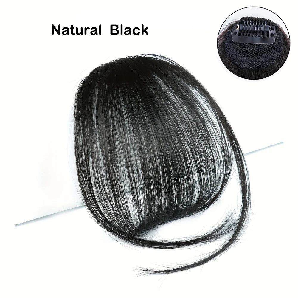 Blunt Fringe Air Bangs Clip - In Hair Extension - HairNjoy