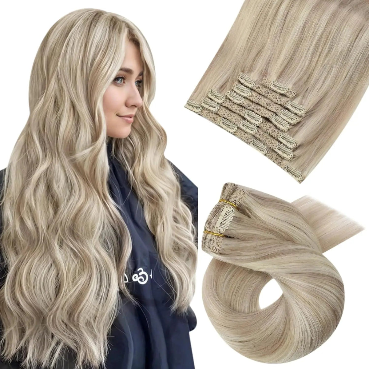 Brazilian Straight Remy Clip - In Extensions Set - HairNjoy