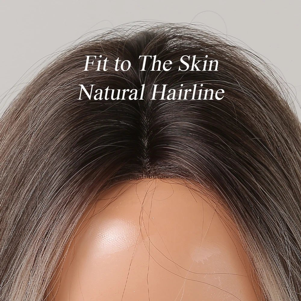 Brown Blonde Balayage Lace Front Wig - HairNjoy