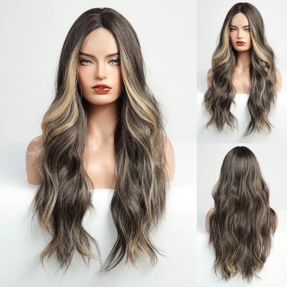 Brown Blonde Balayage Lace Front Wig - HairNjoy