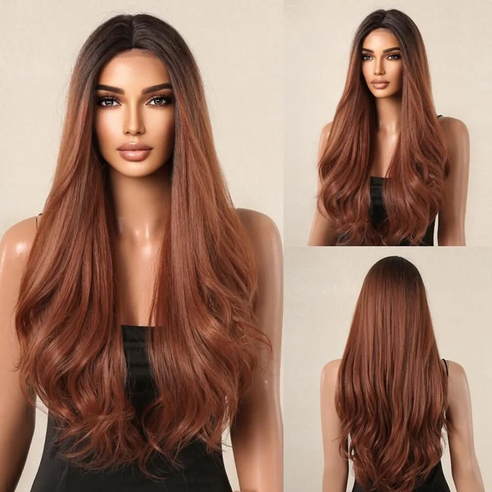 Brown Blonde Balayage Lace Front Wig - HairNjoy