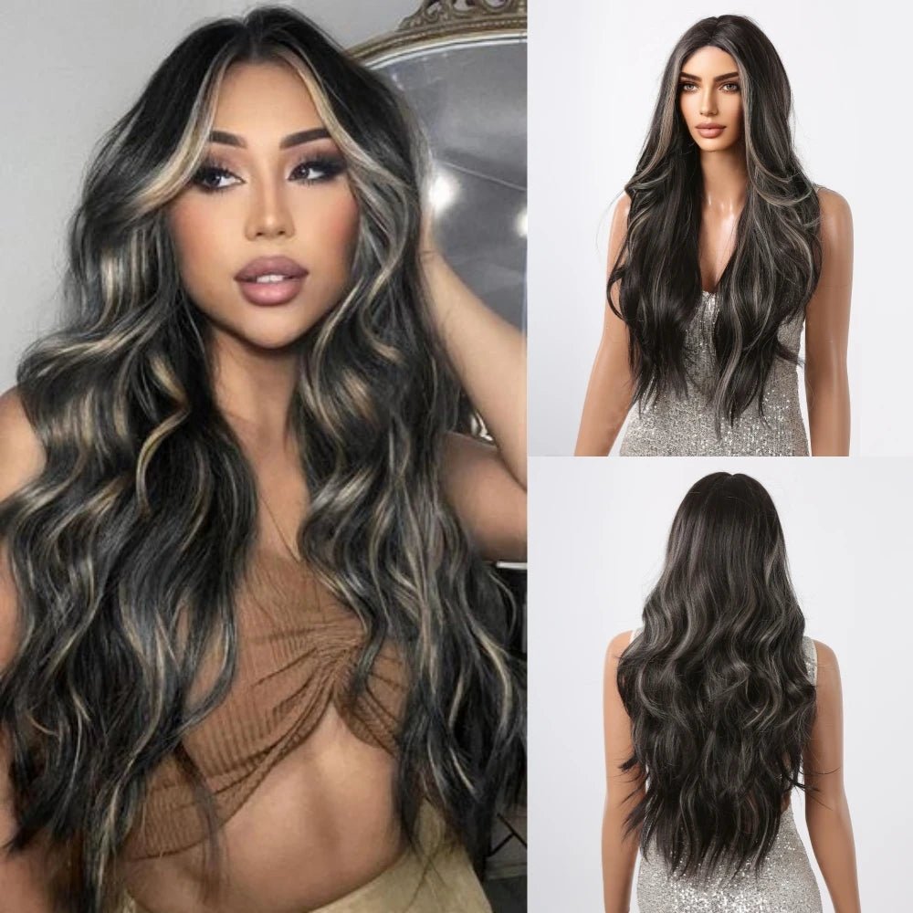 Brown Blonde Balayage Lace Front Wig - HairNjoy