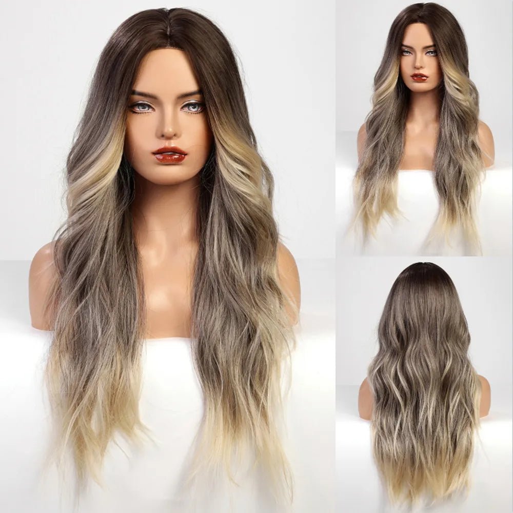 Brown Blonde Balayage Lace Front Wig - HairNjoy