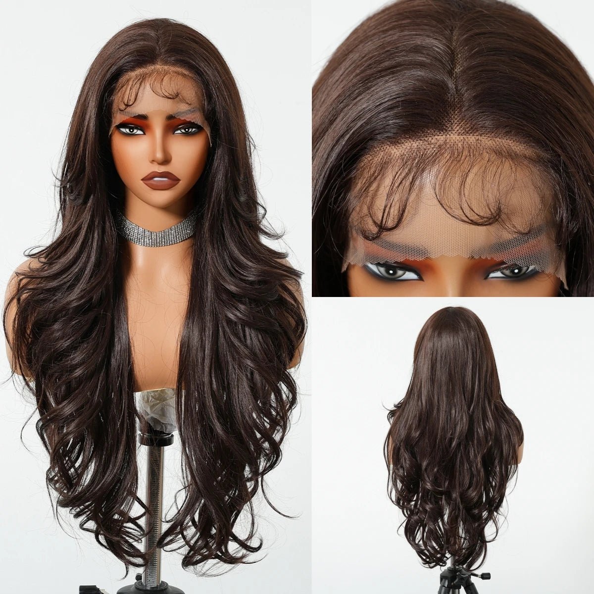 Brown Blonde Body Wave Lace Wig - HairNjoy