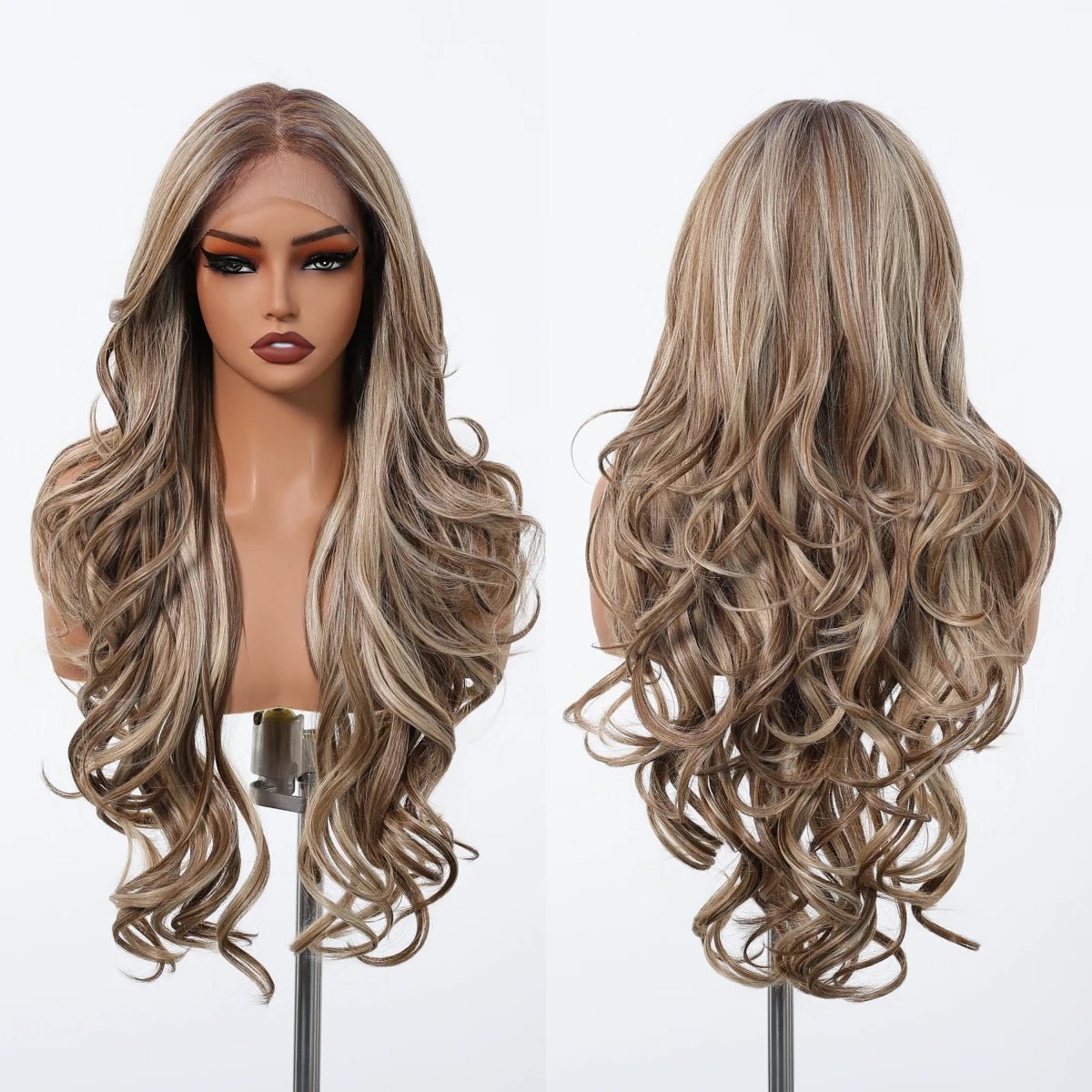 Brown Blonde Body Wave Lace Wig - HairNjoy