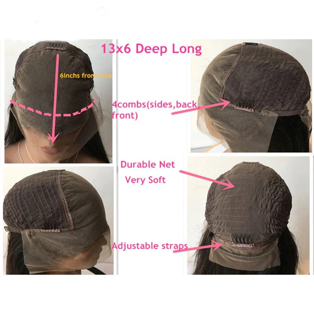 Brown Blonde Highlights Human Hair Wig - HairNjoy