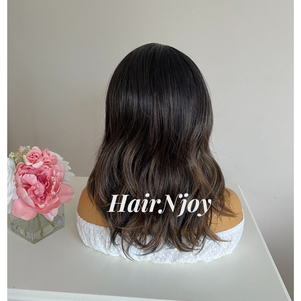 Brown Highlights 13x4 Deep Lace Front Body Wave Wig - HairNjoy