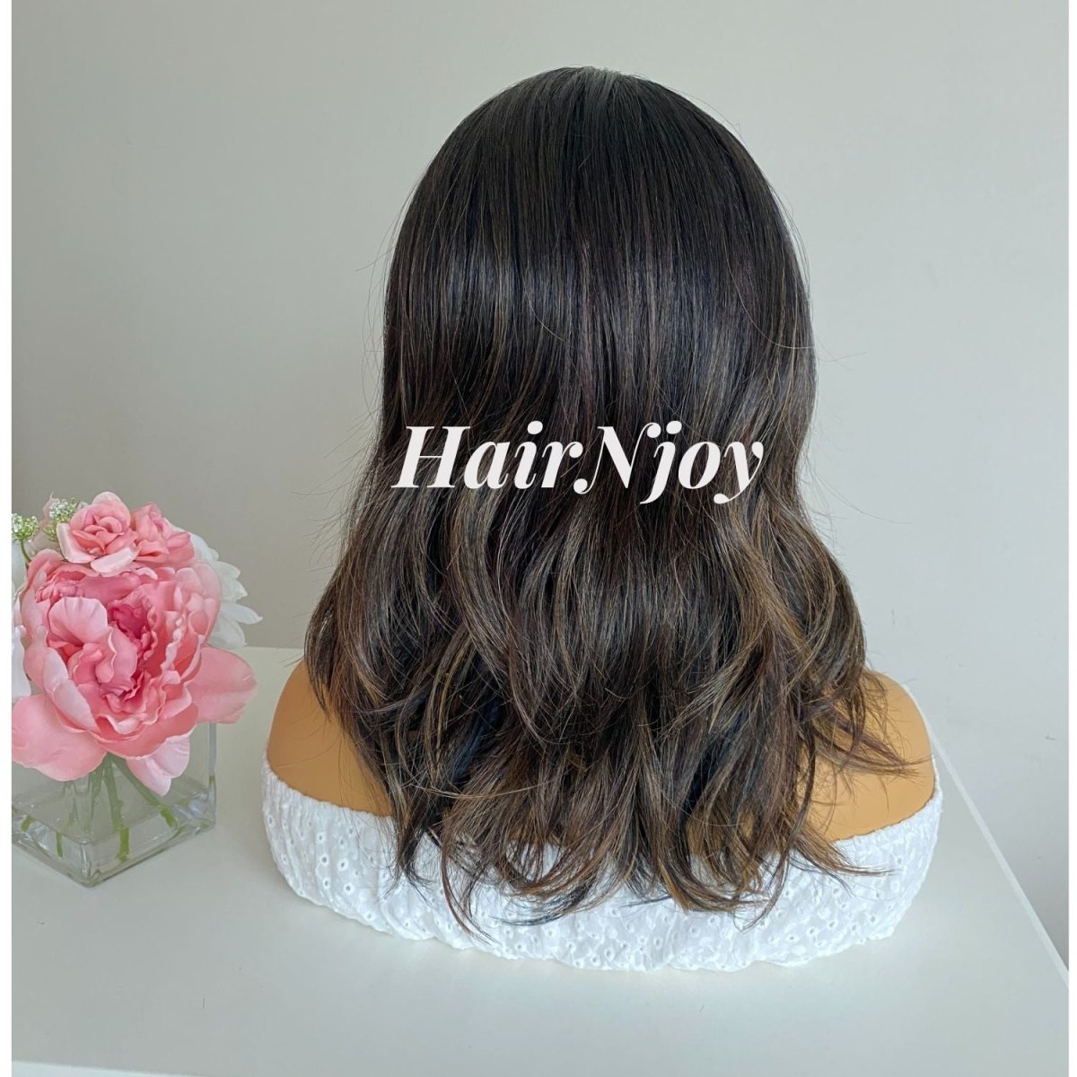 Brown Highlights 13x4 Deep Lace Front Body Wave Wig - HairNjoy