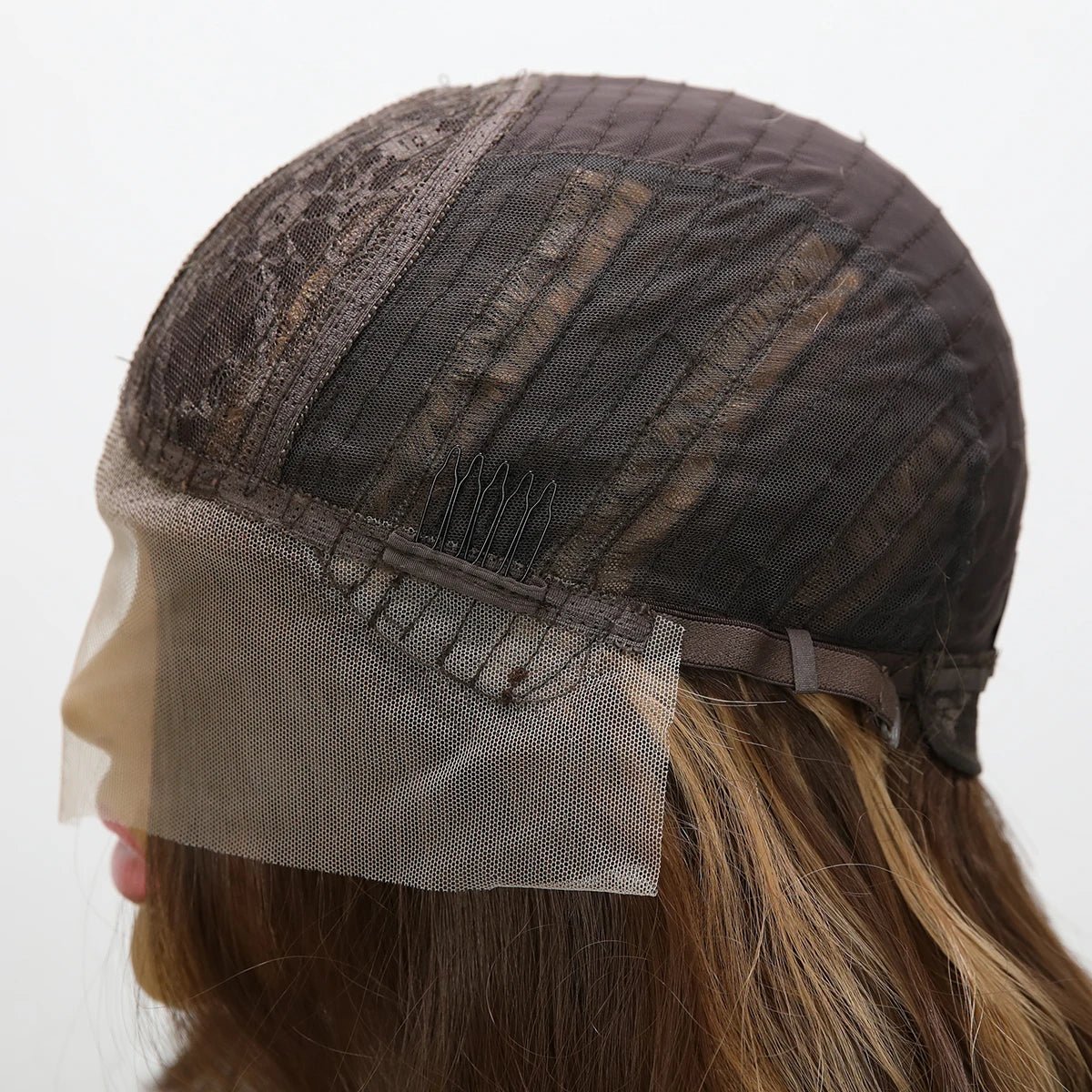 Brown Mixed Blonde Lace Front Wig - HairNjoy