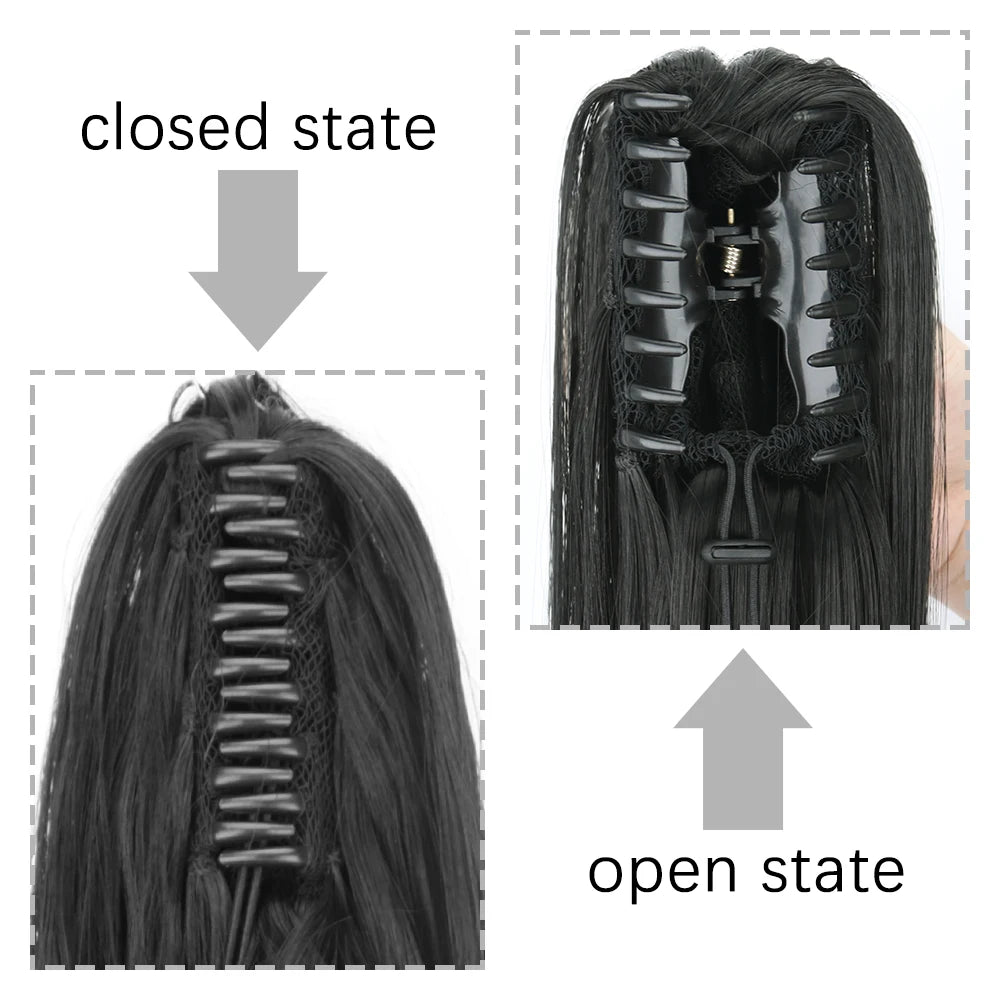 Claw Clip Ponytail Long Hair Extension - HairNjoy