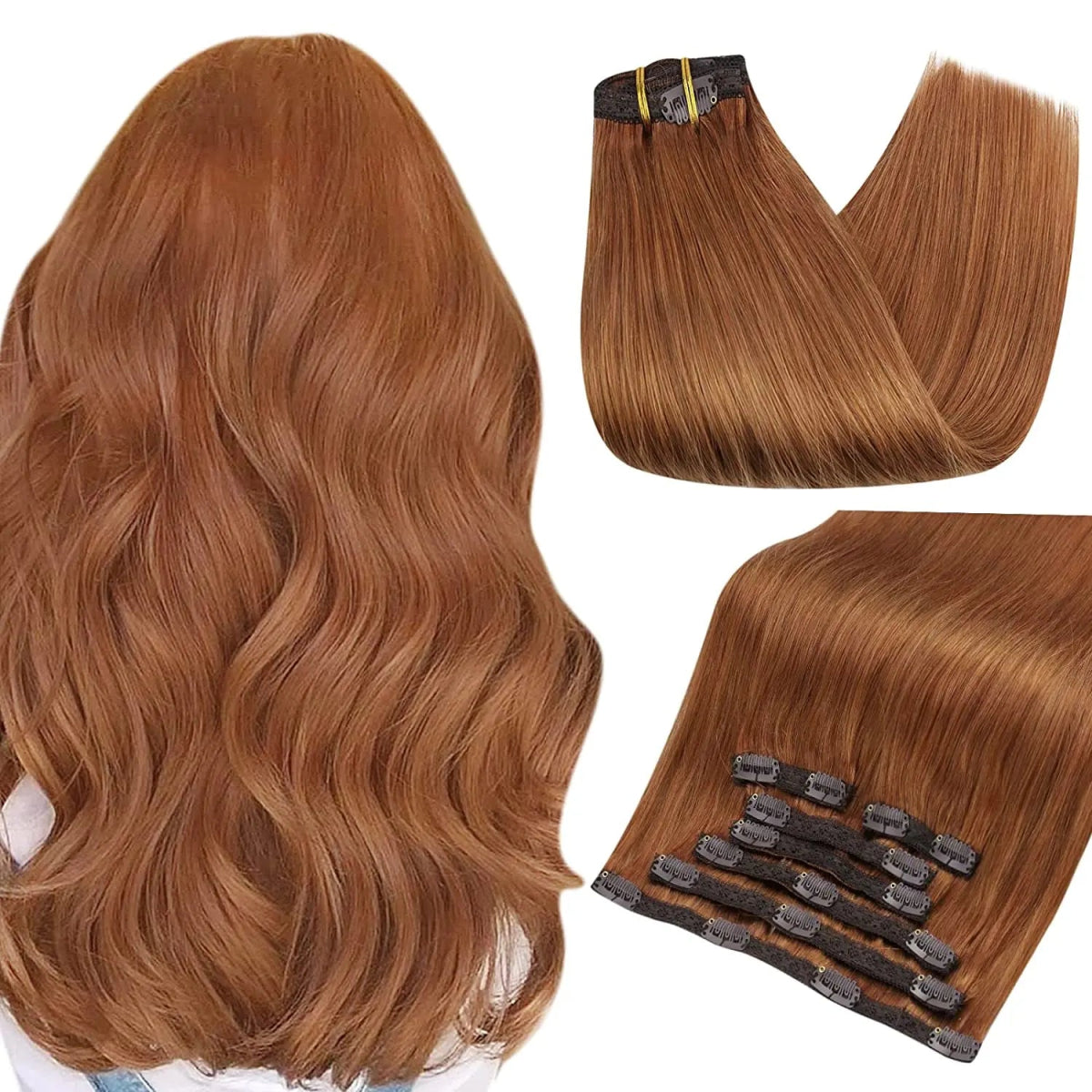 Clip - In Human Hair Extensions - HairNjoy
