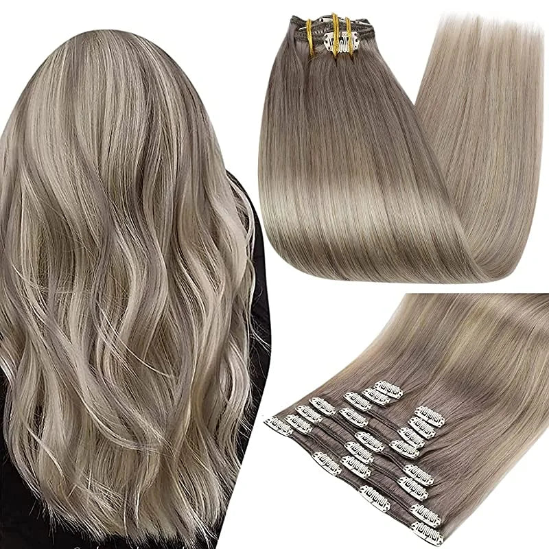 Clip - In Human Hair Extensions - HairNjoy