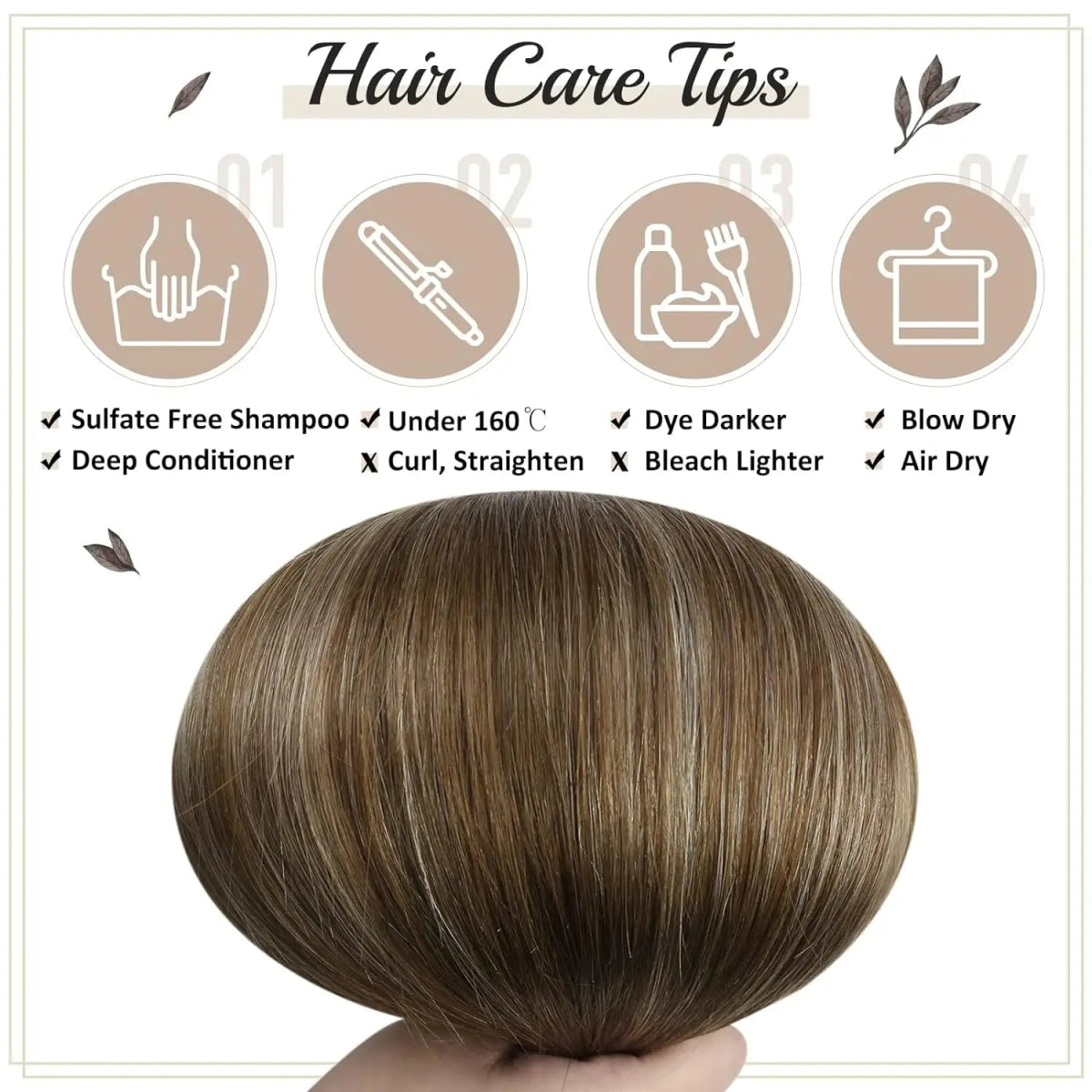 Clip - In Human Hair Extensions - HairNjoy