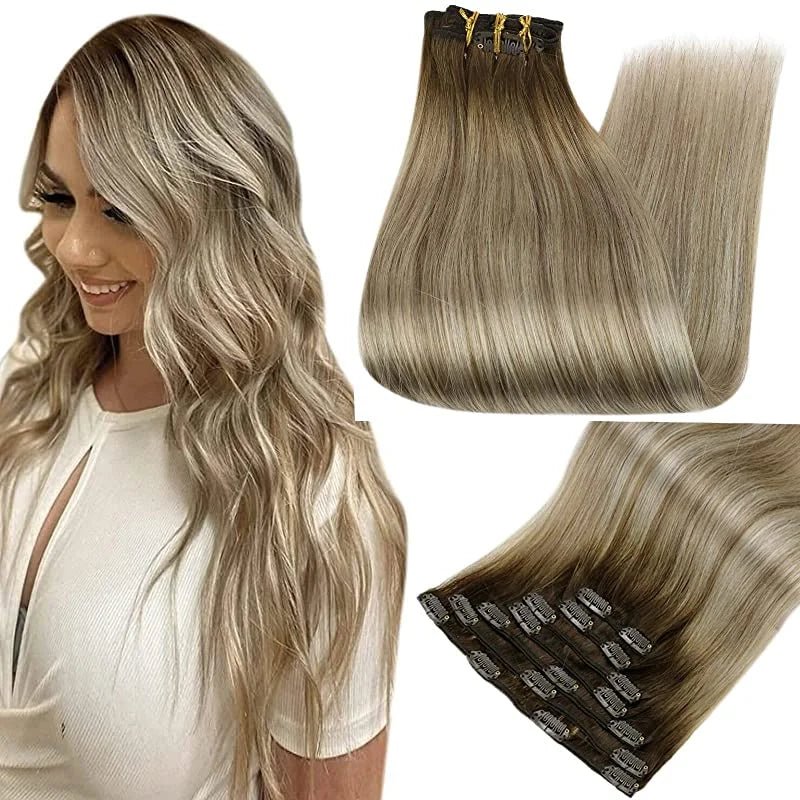 Clip - In Human Hair Extensions - HairNjoy