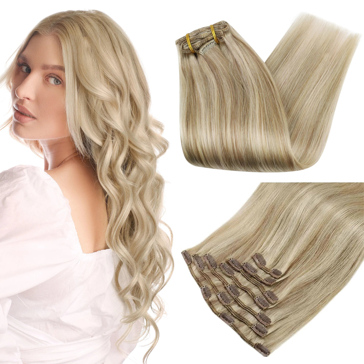 Clip - In Human Hair Extensions - HairNjoy