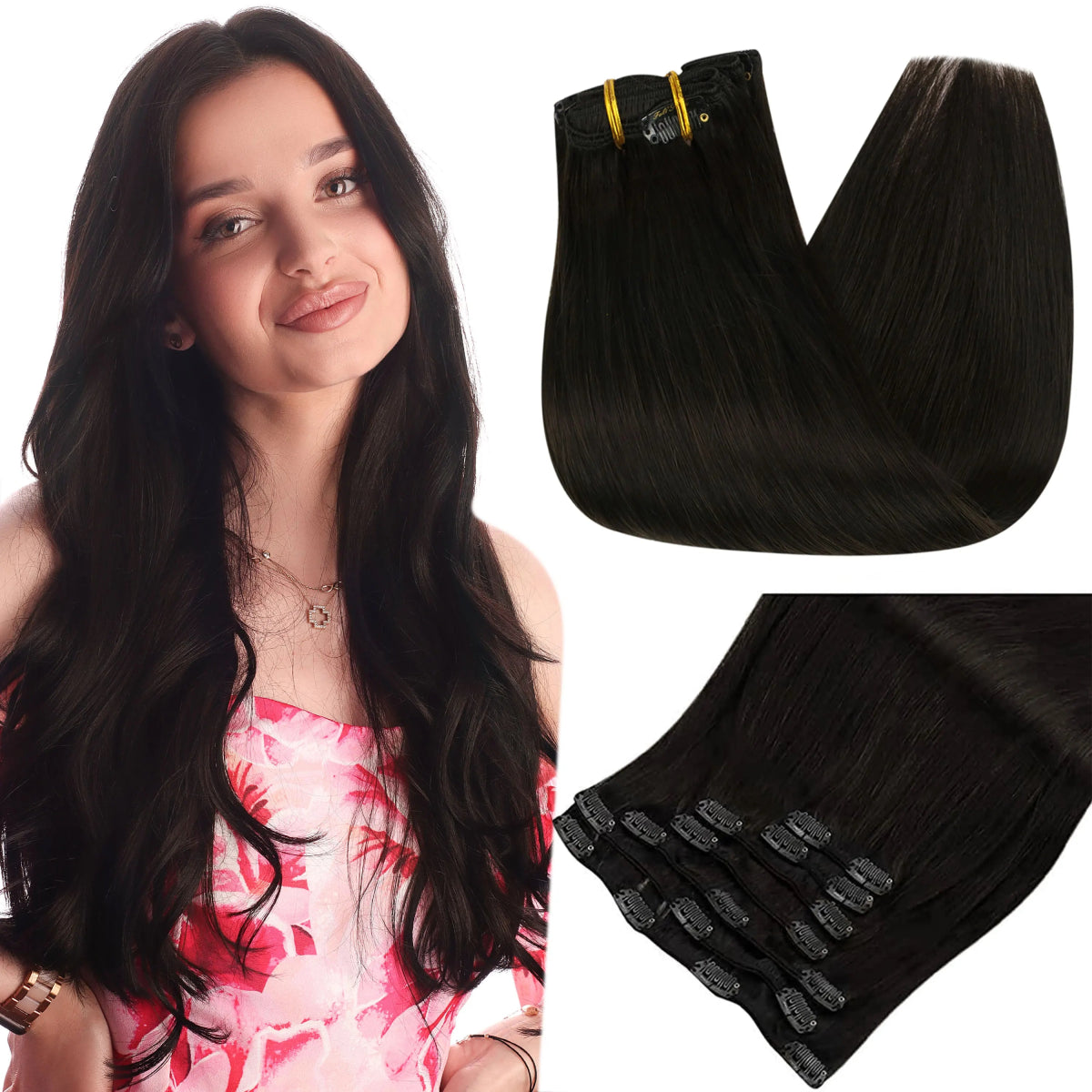 Clip - In Human Hair Extensions - HairNjoy