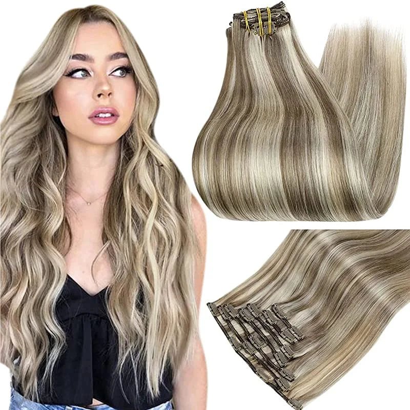 Clip - In Human Hair Extensions - HairNjoy