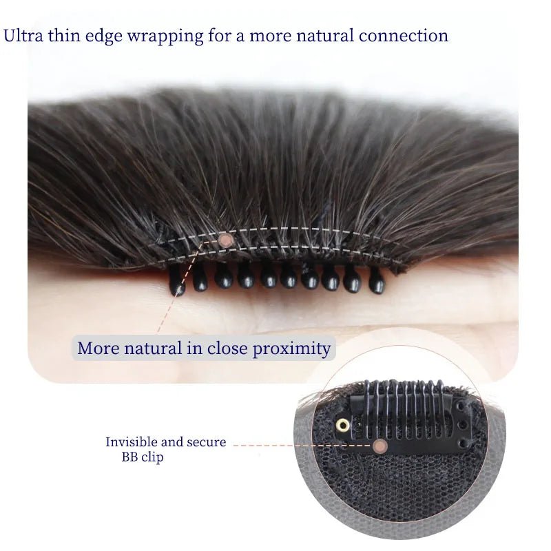 Clip - In Natural Fringe Hairpiece Extension - HairNjoy