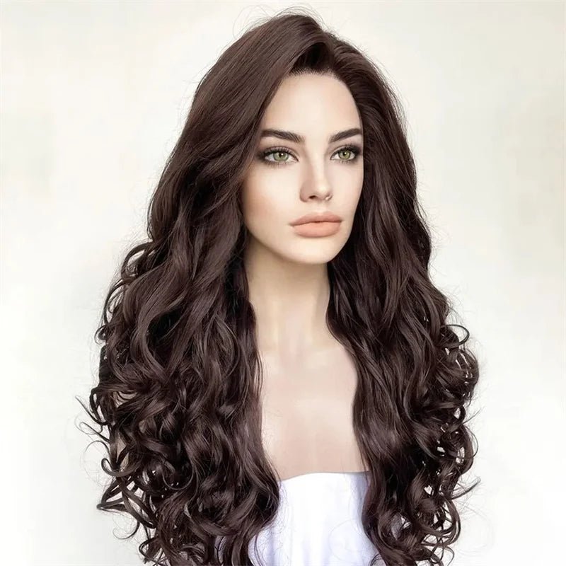 Crowning Glory Brown Elegant Wig - HairNjoy