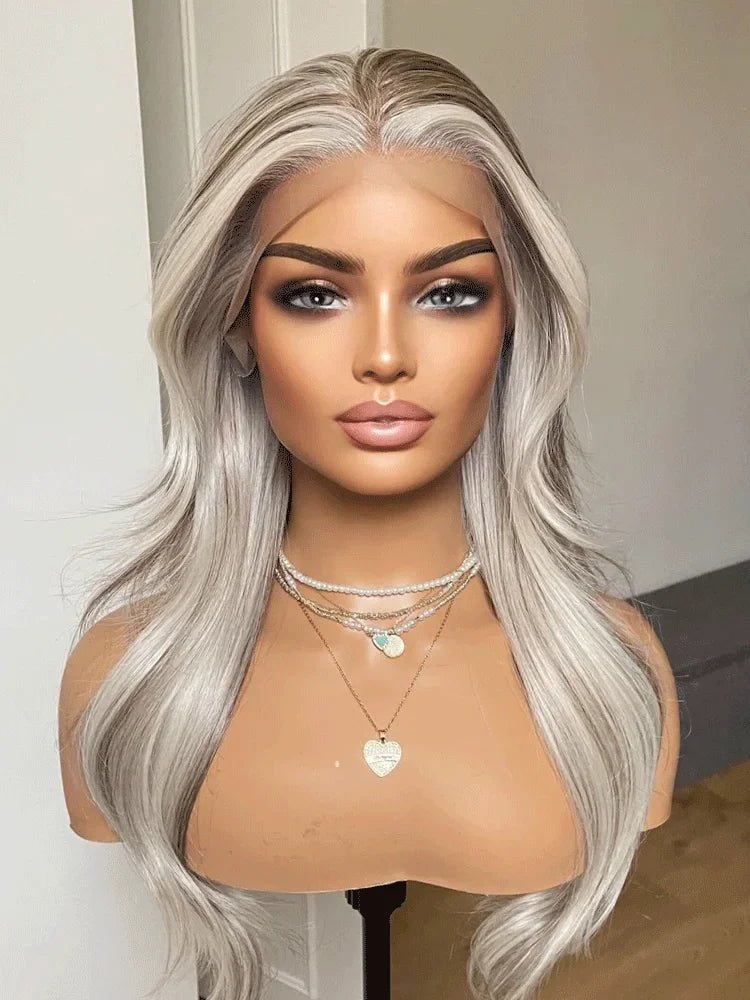 Dark Ash Brown Synthetic Wig - HairNjoy