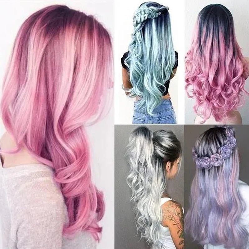 Fashion 4 Style Ombre Long Wave Wigs - HairNjoy