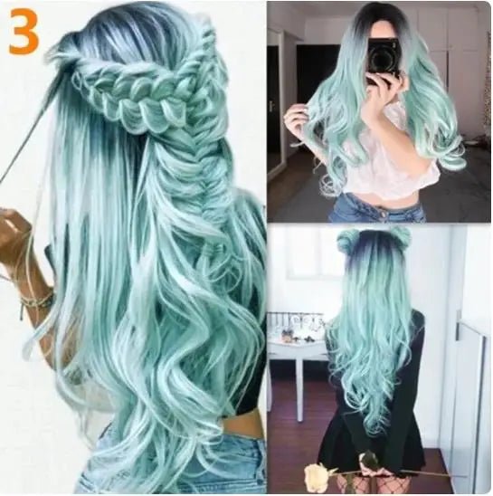 Fashion 4 Style Ombre Long Wave Wigs - HairNjoy