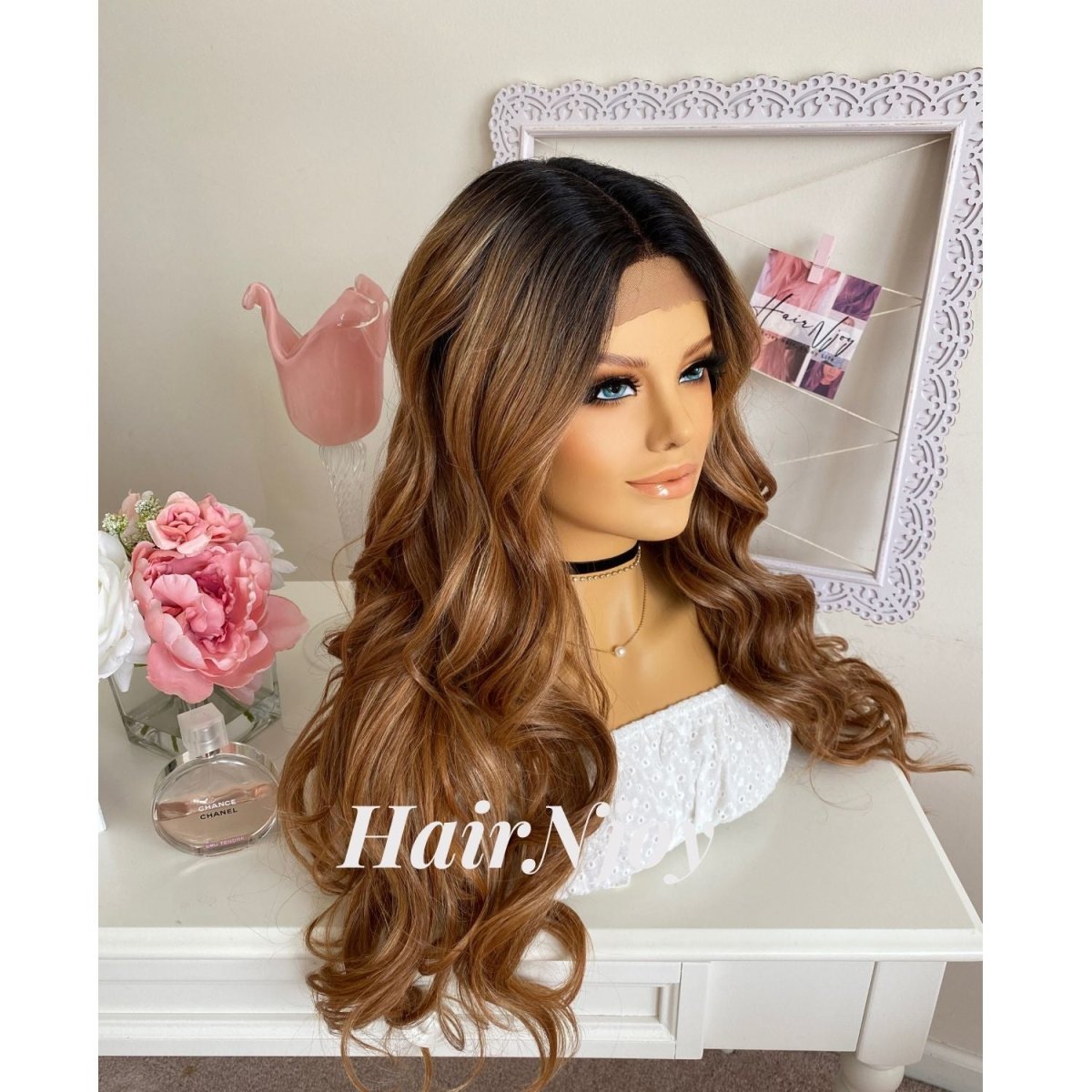 Glueless Human Hair Ombre Lace Front Wig - HairNjoy