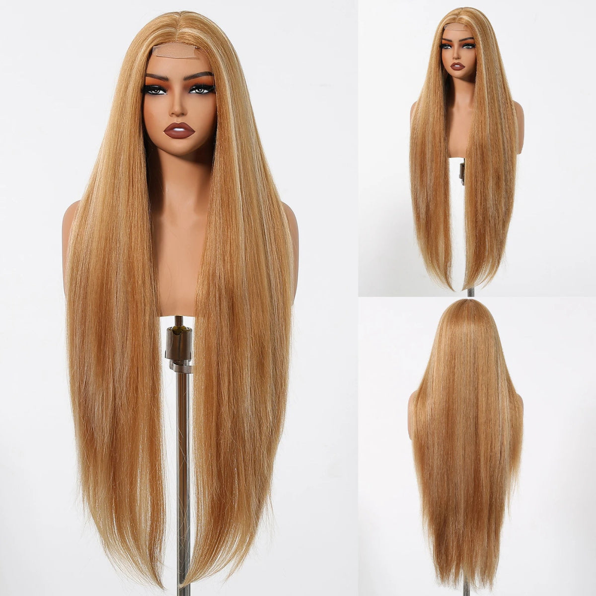 Golden Blonde Highlight Lace Front Wig - HairNjoy
