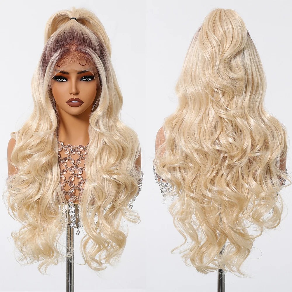 Gray White Highlight Lace Wig - HairNjoy