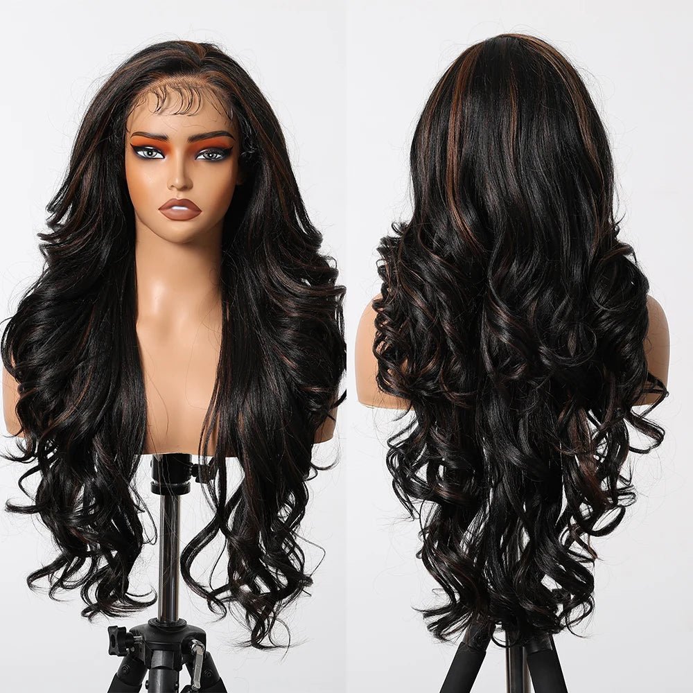 Gray White Highlight Lace Wig - HairNjoy