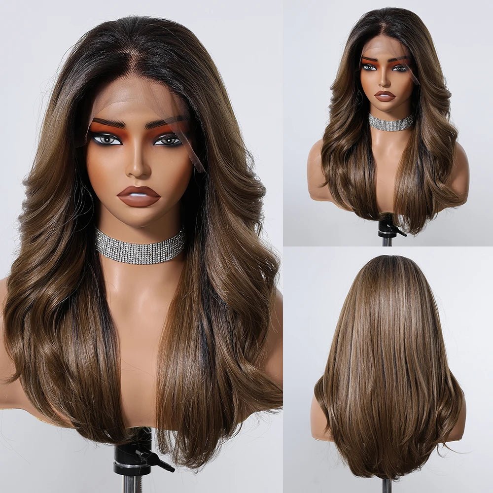 Gray White Highlight Lace Wig - HairNjoy